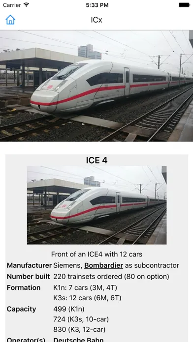 Ảnh chụp màn hình của CHI Encyclopedia of Trains