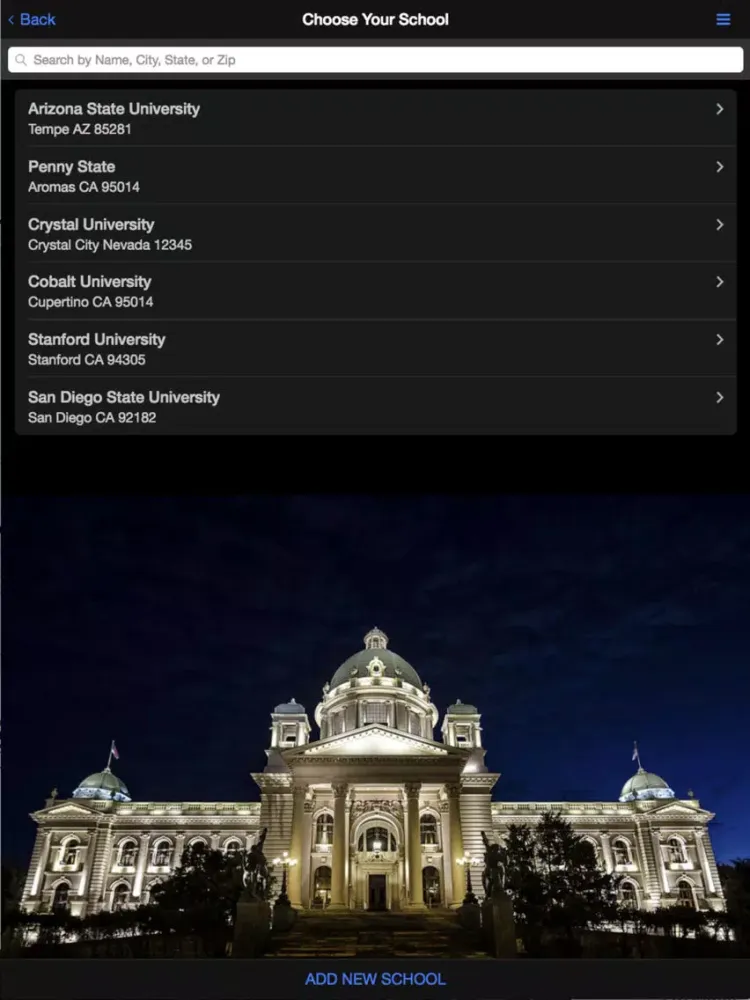 Tangkapan skrin College Confessions iPad 