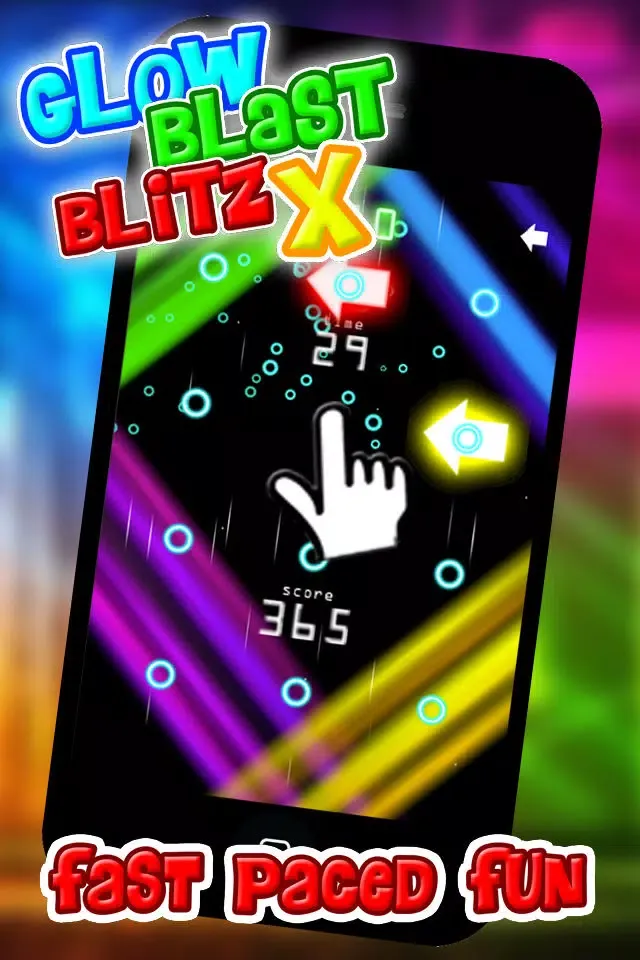 Glow Blast Blitz X - the free fast and furious training game for tap tap games应用截图