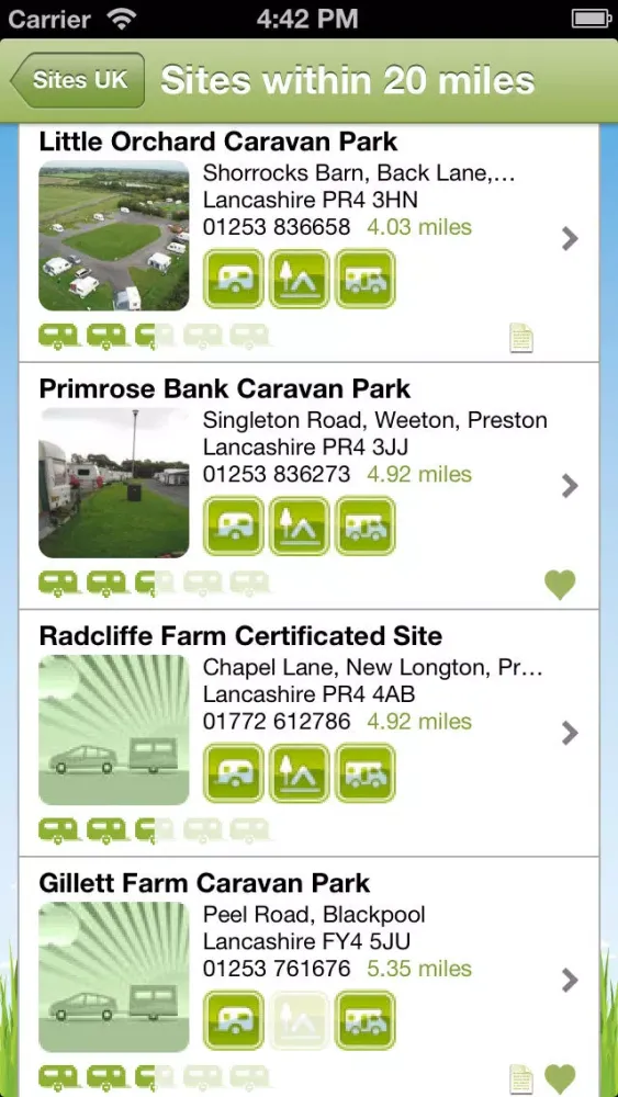 Sites UK Lite - Caravan and Camping Sites in the UK应用截图