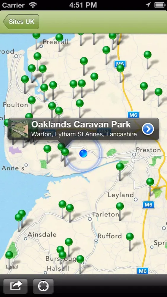 Sites UK Lite - Caravan and Camping Sites in the UK应用截图