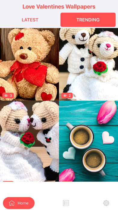 Ảnh chụp màn hình của Love Valentines Wallpapers