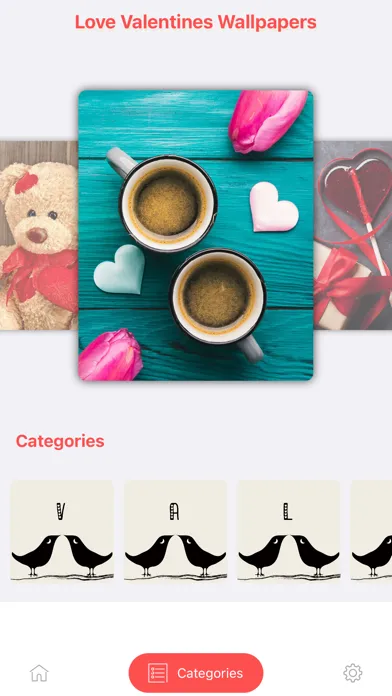 Ảnh chụp màn hình của Love Valentines Wallpapers