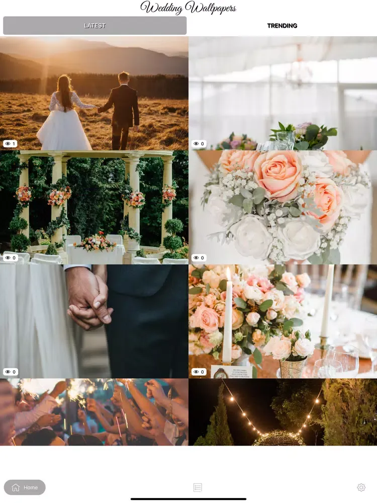 Tangkapan skrin Wedding Wallpapers iPad 