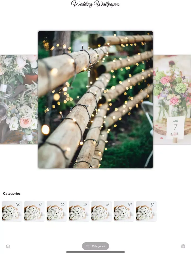 Tangkapan skrin Wedding Wallpapers iPad 