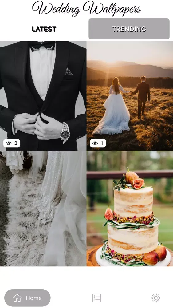 Tangkapan skrin Wedding Wallpapers