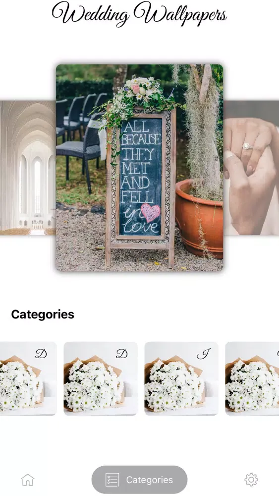 Tangkapan skrin Wedding Wallpapers