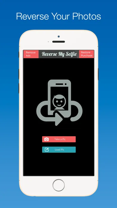 Reverse My Selfie : horizontal reverse your front facing camera photos Ekran Görüntüleri