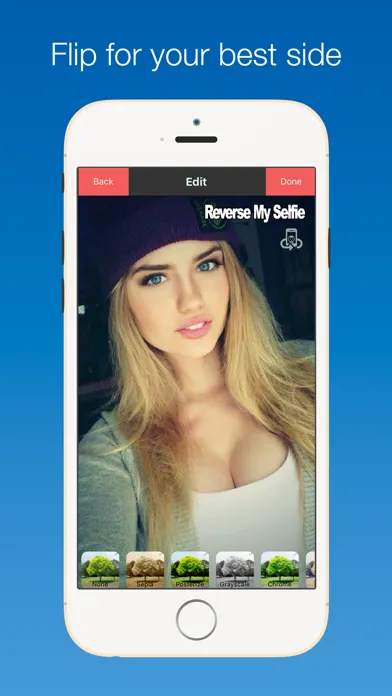Reverse My Selfie : horizontal reverse your front facing camera photos Ekran Görüntüleri