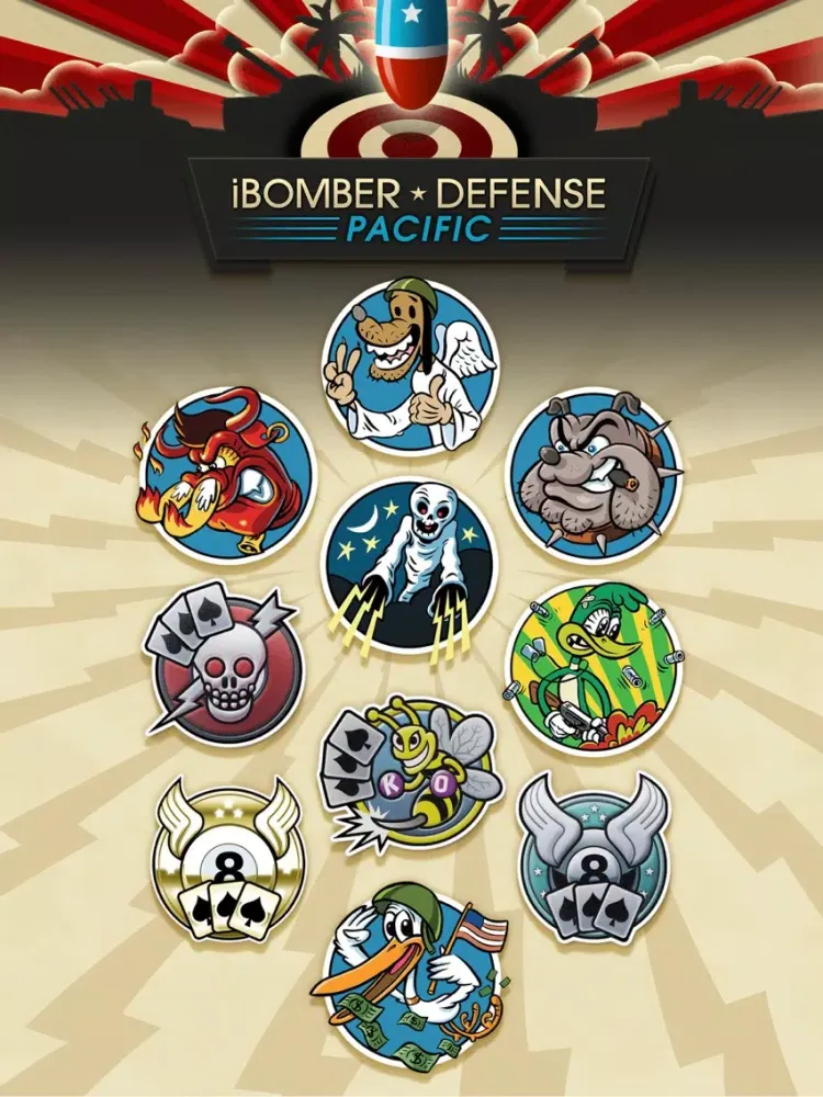 Capturas de tela do iBomber Stickers iPad 