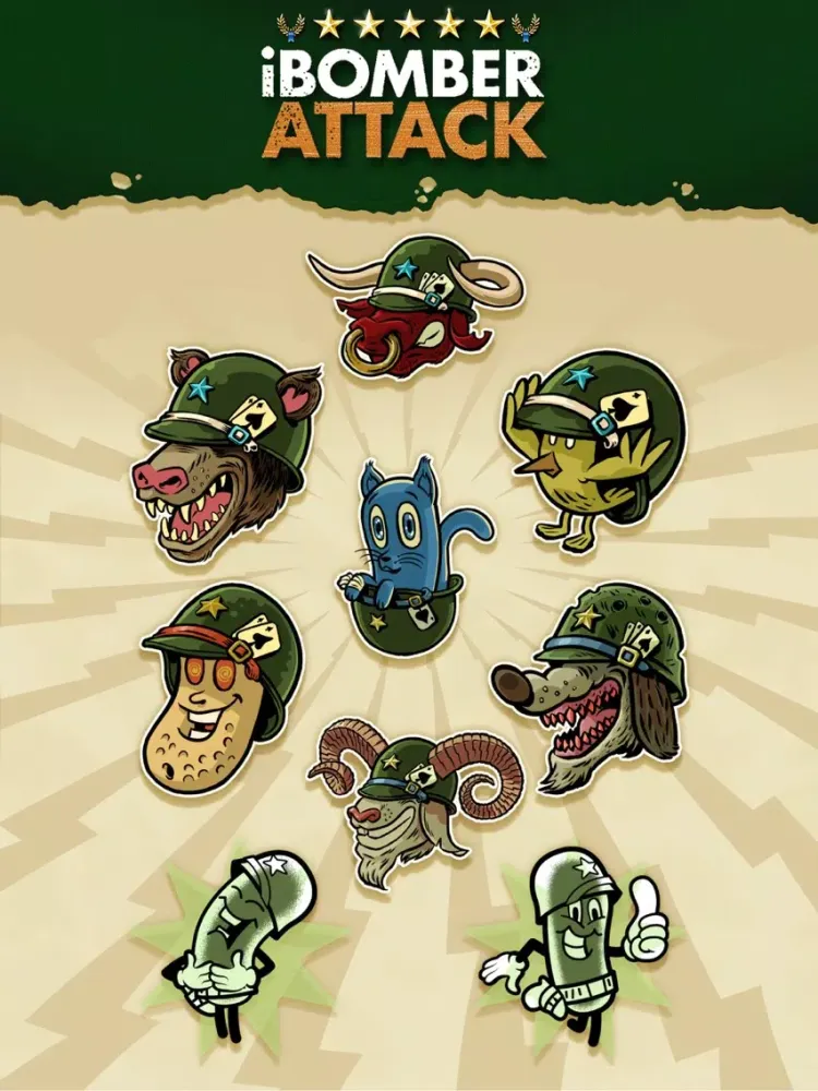 Capturas de tela do iBomber Stickers iPad 