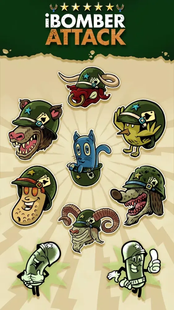 Capturas de tela do iBomber Stickers