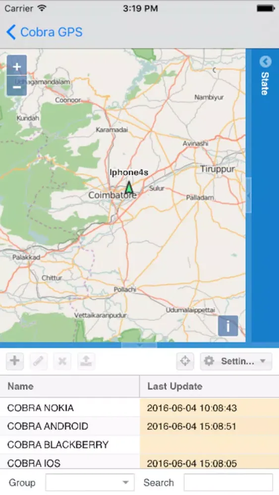 Captures d'écran de Cobra GPS Client