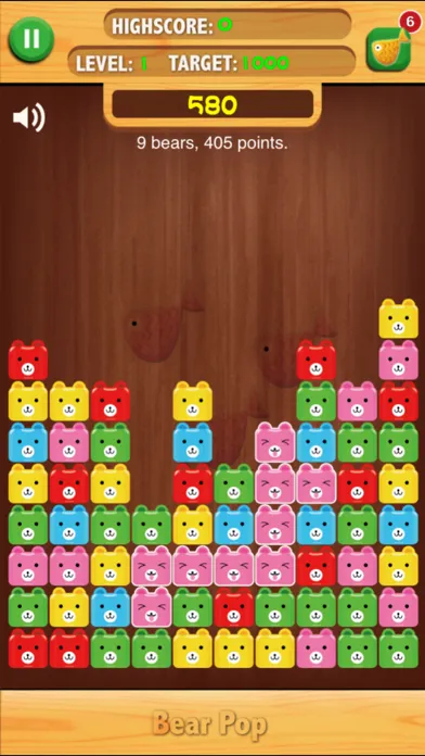 ภาพหน้าจอของ Bear Pop