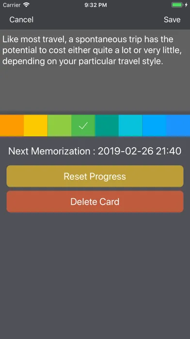 Capturas de pantalla de MemCards - Memorization Tool