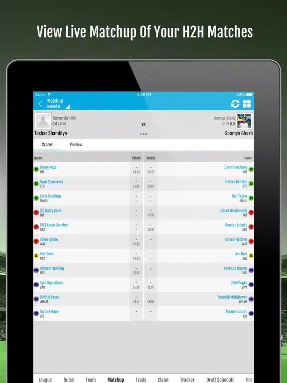 Скриншоты COC CB Fantasy Sports iPad 