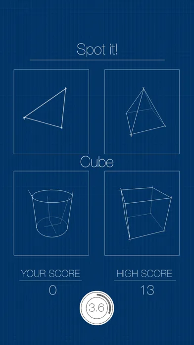 Capturas de tela do Spot the geometric shapes
