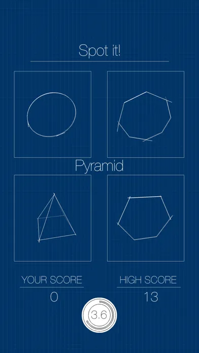 Capturas de tela do Spot the geometric shapes