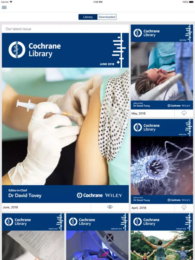 صور Cochrane Library iPad 