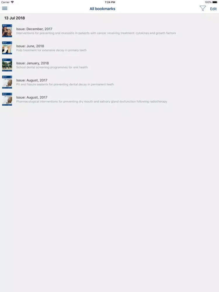 صور Cochrane Library iPad 