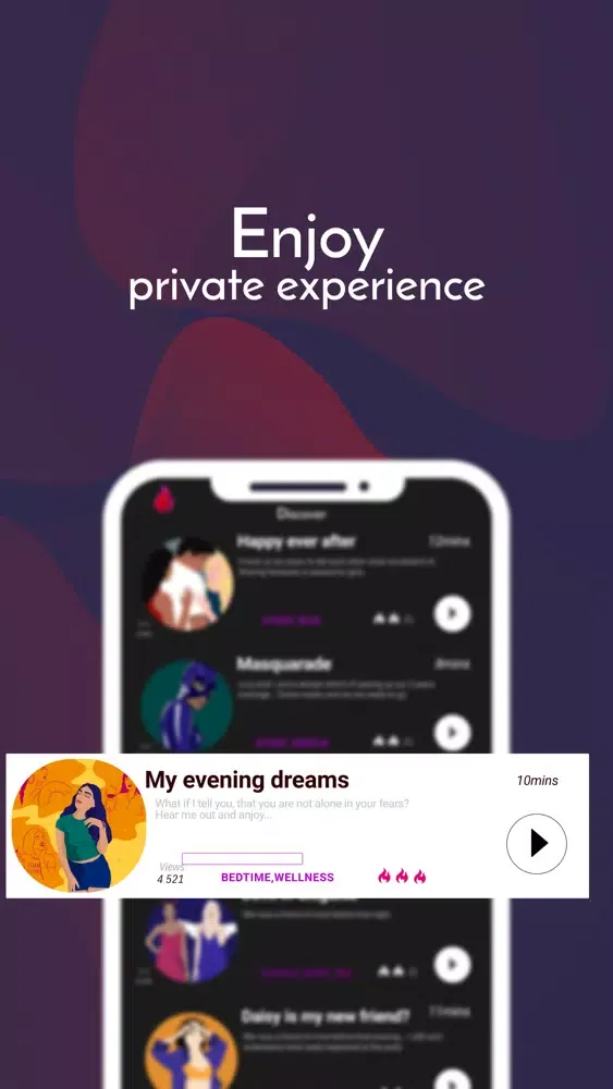 Corny - Sexy audio stories app Screenshots