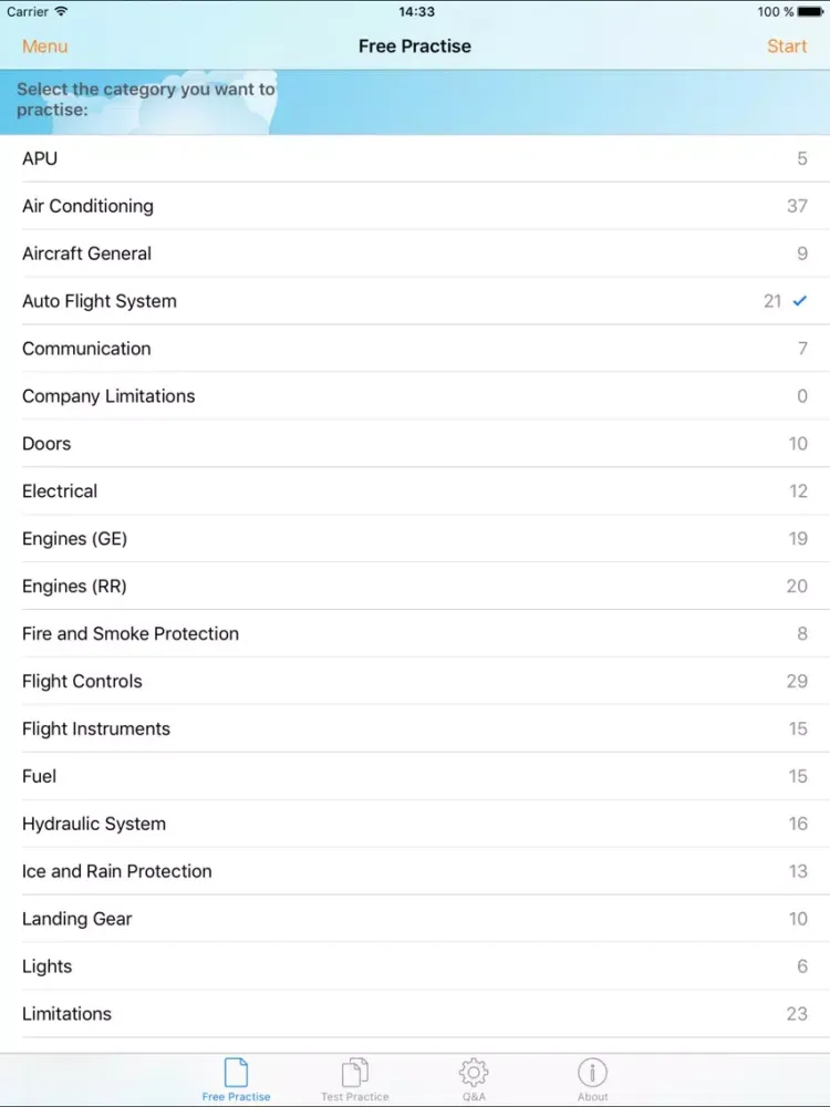 Screenshot di Cockpit4u B777 iPad 
