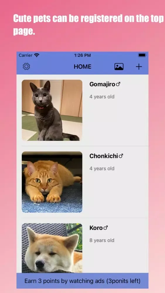 Capturas de pantalla de Pet Care : Diary app for pets
