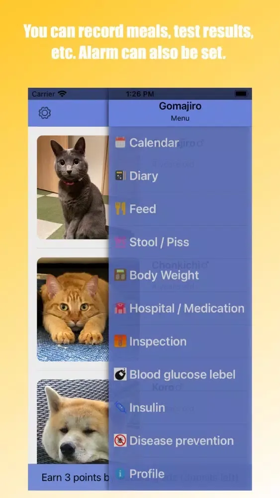 Capturas de pantalla de Pet Care : Diary app for pets