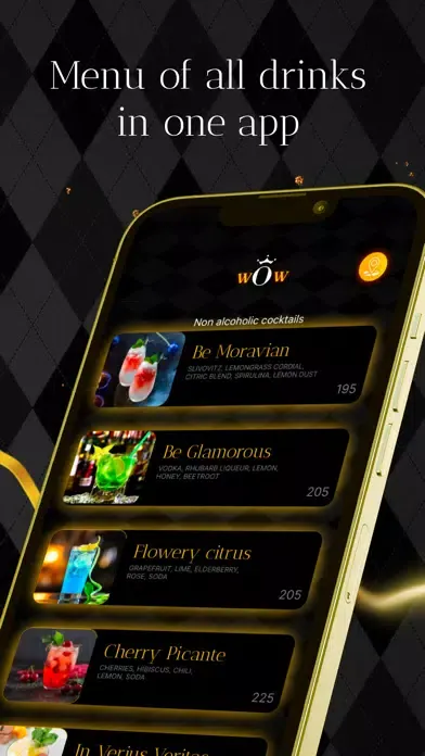 Captures d'écran de WOW cocktail bar