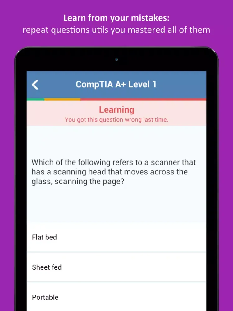 CompTIA A+ Practice Test iPad 应用截图