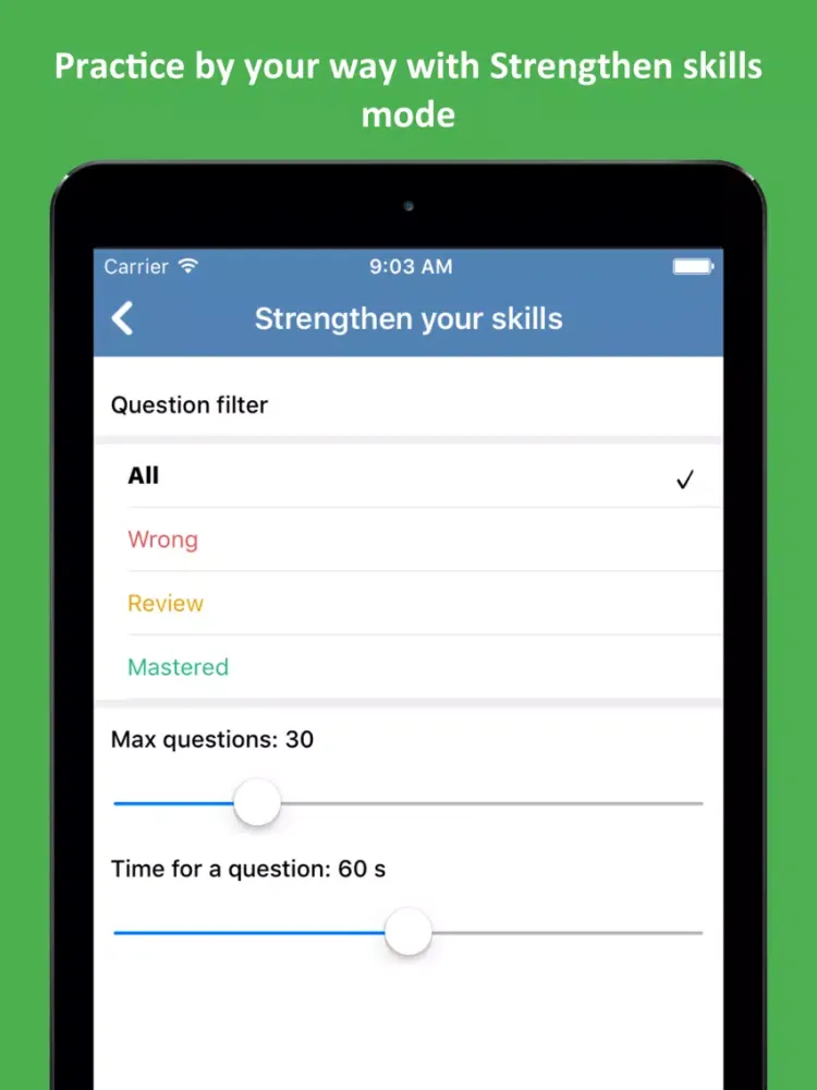 Скриншоты EMT® Practice Test iPad 
