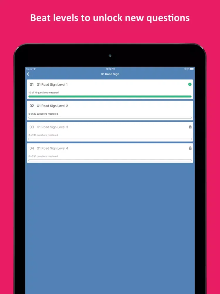 Ontario G1 Practice Test iPad  स्क्रीनशॉट