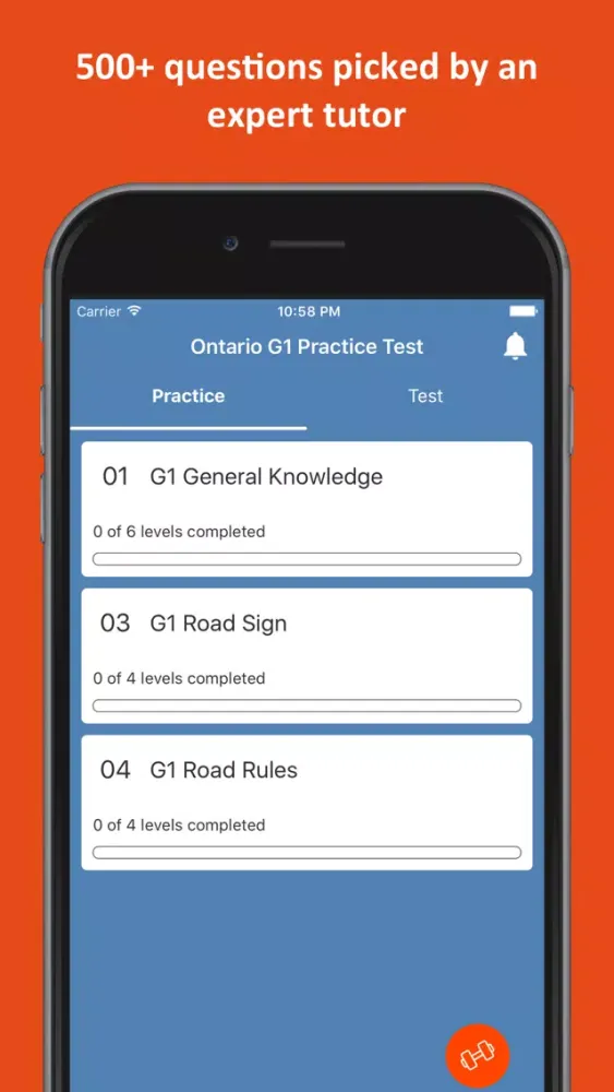 Ontario G1 Practice Test स्क्रीनशॉट