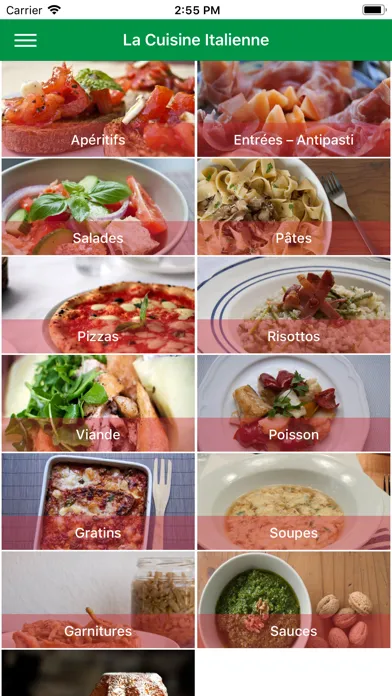 Recettes de Cuisine Italienne স্ক্রিনশট