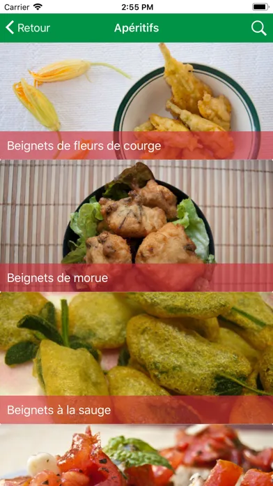 Recettes de Cuisine Italienne স্ক্রিনশট