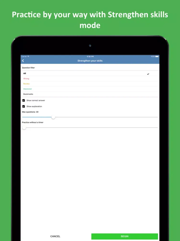 MBLEx® Massage Practice Test iPad  سکرین شاٹس