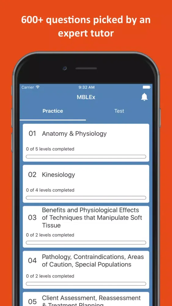 MBLEx® Massage Practice Test سکرین شاٹس