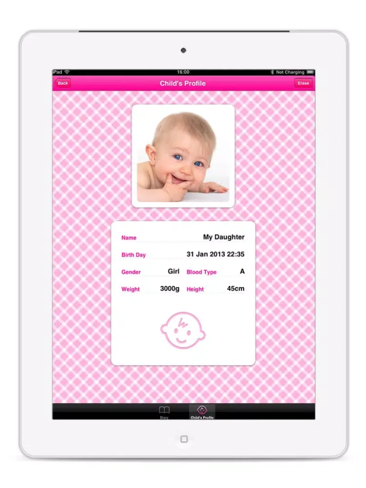 Capturas de tela do Piyo Pub (Child Rearing Diary Editor) iPad 