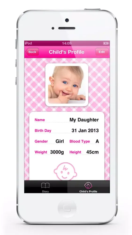 Capturas de tela do Piyo Pub (Child Rearing Diary Editor)