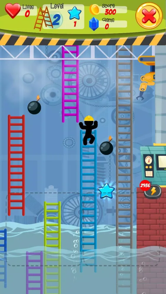 صور Stickman hook stairs game