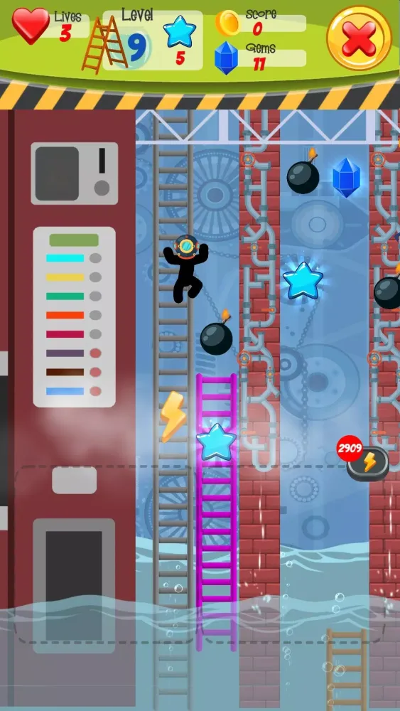 صور Stickman hook stairs game