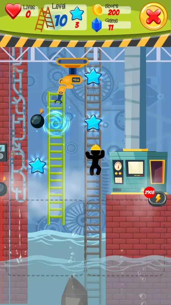 صور Stickman hook stairs game
