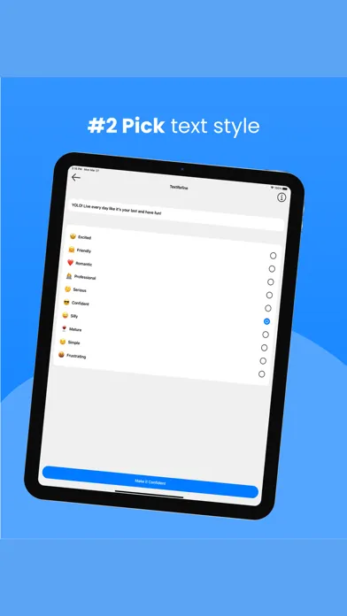 Tangkapan layar Text Refine Message Editor