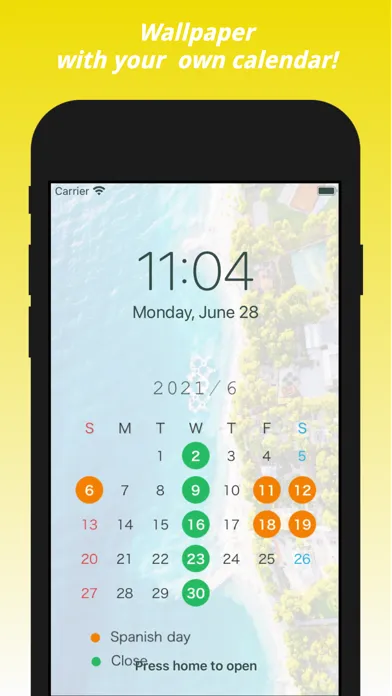 Capturas de tela do SnapCalendar- with your photos