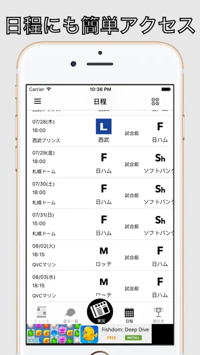 日ハムファン（プロ野球ファン for 日本ハムファイターズ）應用截圖