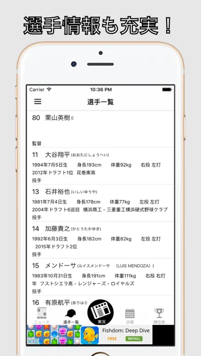 日ハムファン（プロ野球ファン for 日本ハムファイターズ）應用截圖