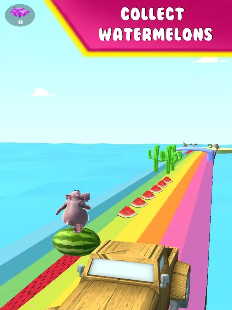 Hippo Run 3D iPad  स्क्रीनशॉट