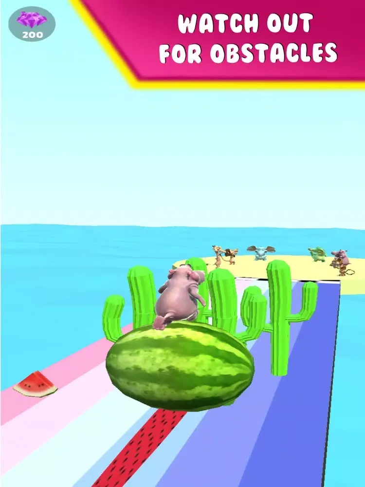 Hippo Run 3D iPad  स्क्रीनशॉट