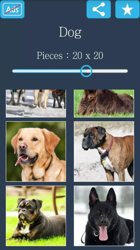 Screenshot di Jigsaw Puzzle: Dog
