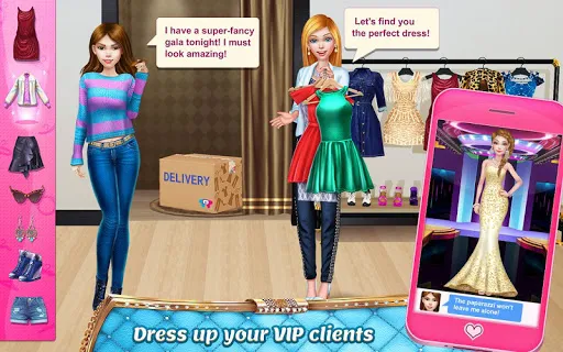 Tangkapan skrin Stylist Girl: Make Me Fabulous